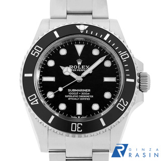 ロレックス(ROLEX)のロレックス サブマリーナ ノンデイト 124060 ブラック ランダム番 メンズ 中古 腕時計(腕時計(アナログ))