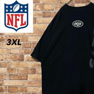 NFL　Tシャツ　ビッグシルエット　ブラック　黒　チームロゴ　プリント　3XL(Tシャツ/カットソー(半袖/袖なし))