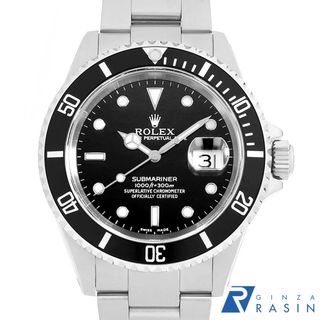 ロレックス(ROLEX)のロレックス サブマリーナ デイト 16610 ブラック A番 メンズ 中古 腕時計(腕時計(アナログ))