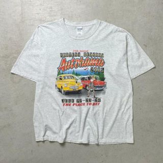 00年代 AUTORAMA モーターサイクル プリントTシャツ メンズ2XL(Tシャツ/カットソー(半袖/袖なし))