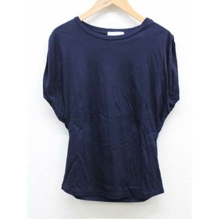 【夏物 新入荷】‡ESTNATION/エストネーション‡カットソー/Tシャツ/ノースリーブ ネイビー/紺 レディース 38【中古】 夏  415042