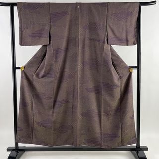 お召 身丈155cm 裄丈63cm 正絹 美品 逸品 【中古】(着物)