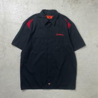 ディッキーズ(Dickies)のDickies ディッキーズ  ワークシャツ 半袖シャツ 企業ロゴ刺繍  メンズXL(シャツ)