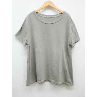 ドゥーズィエムクラス(DEUXIEME CLASSE)の【夏物 新入荷】‡Deuxieme Classe/ドゥーズィエムクラス‡Loose T-shirt/ユーズド加工/Tシャツ/カットソー/半袖  グレージュ レディース 【中古】 夏  415042(Tシャツ(半袖/袖なし))