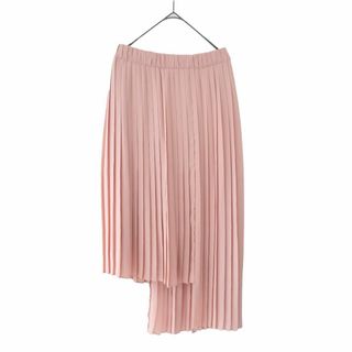 ザラ(ZARA)のザラ　アシンメトリー　プリーツスカート　ロング　ZARA  くすみピンク 桜色(ロングスカート)