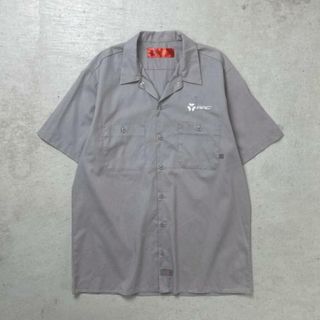 ディッキーズ(Dickies)のDickies ディッキーズ  ワークシャツ 半袖シャツ 企業ロゴ刺繍  メンズL(シャツ)