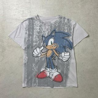 00年代 SONIC THE HEDGEHOG ソニック・ザ・ヘッジホッグ SEGA セガ ゲーム キャラクタープリントTシャツ メンズM(Tシャツ/カットソー(半袖/袖なし))