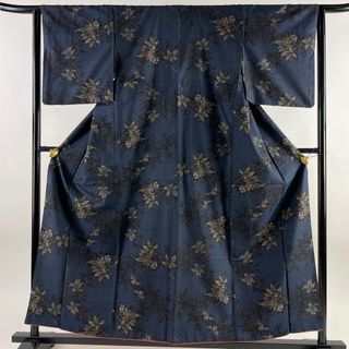 紬 身丈156.5cm 裄丈63.5cm 正絹 美品 名品 【中古】(着物)