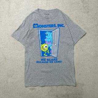 00年代 PIXAR MONSTERS,INC ピクサー モンスターズインク キャラクタープリントTシャツ メンズM(Tシャツ/カットソー(半袖/袖なし))