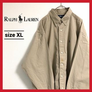 ラルフローレン(Ralph Lauren)の90s 古着 ラルフローレン BDシャツ 刺繍ロゴ オーバーサイズ XL (シャツ)