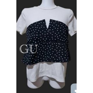 ジーユー(GU)のGU ビステェ付きカットソー(Tシャツ(半袖/袖なし))