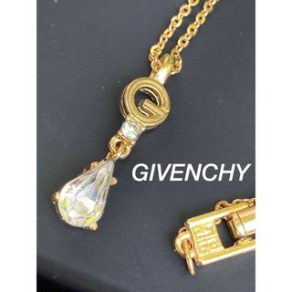 GIVENCHY ゴールドクリスタルネックレス