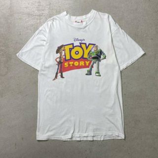 90年代 Disney ディズニー トイストーリー ウッディ バズライトイヤー キャラクタープリントTシャツ メンズL(Tシャツ/カットソー(半袖/袖なし))