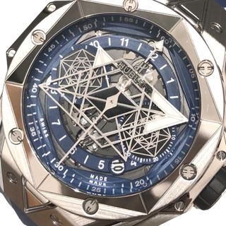 ウブロ(HUBLOT)の　ウブロ HUBLOT ビックバン ウニコ サンブルー２ 世界200本限定 418.NX.5107.RX.MXM20 ブルー文字盤 チタン メンズ 腕時計(その他)