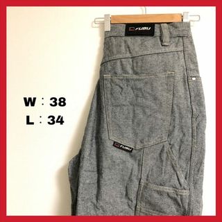 90s 古着 ノーブランド ジーンズ カーゴパンツ FUBU Ｗ38L34 (デニム/ジーンズ)