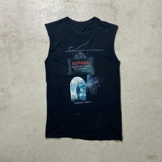 00年代 SWEENEY TODD ムービープリントTシャツ ノースリーブTシャツ メンズS相当 レディース(Tシャツ/カットソー(半袖/袖なし))