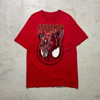 00年代 SPIDERMAN スパイダーマン ムービー コミック プリントTシャツ メンズM相当(Tシャツ/カットソー(半袖/袖なし))