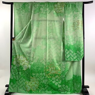 振袖 身丈170cm 裄丈66.5cm 正絹 名品 【中古】(着物)