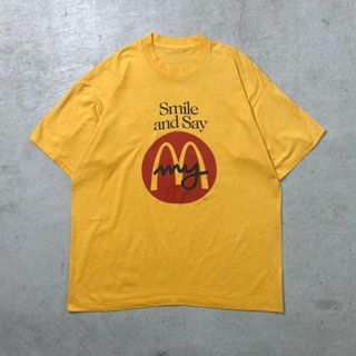 90年代 Mcdonald's マクドナルド アドバタイジング プリントTシャツ Smile and Say メンズXL相当(Tシャツ/カットソー(半袖/袖なし))