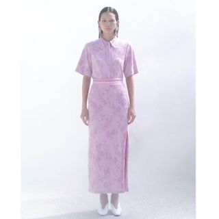 mame Flowered Velour Jacquard Skirt 2