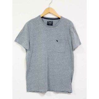 ☆Abercrombie&Fitch/アバークロンビーアンドフィッチ☆半袖Tシャツ/ワンポイント ライトグレー レディース S【中古】夏 135022(Tシャツ(半袖/袖なし))