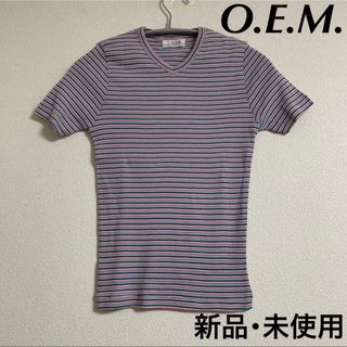 新品 O.E.M. 半袖 トップス カットソー 未使用 日本製 綿100%(Tシャツ(半袖/袖なし))