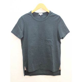 サイ(Scye)の‡Scye/サイ‡ラウンドネックサイドスリットTシャツ/カットソー/半袖 グリーン/緑 レディース 36【中古】夏 923032(Tシャツ(半袖/袖なし))