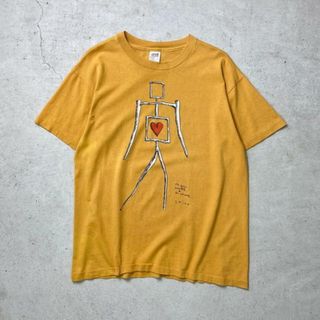 90年代 USA製 Richard Stine リチャード・スタイン アート プリントTシャツ メンズL(Tシャツ/カットソー(半袖/袖なし))