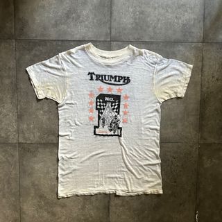 ヘルスニット(Healthknit)の70s ヘルスニット ヴィンテージtシャツ USA製 triumph(Tシャツ/カットソー(半袖/袖なし))