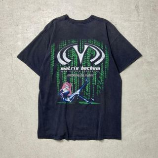 00年代 MATRIX BOCHUM バックプリントTシャツ パロディ メンズL相当(Tシャツ/カットソー(半袖/袖なし))