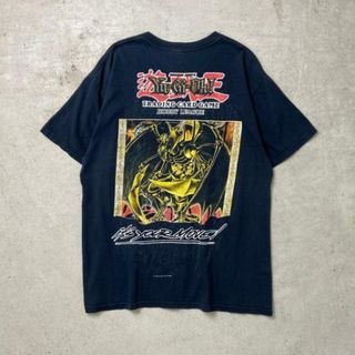 00年代 遊戯王 降雷皇ハモン キャラクター バックプリントTシャツ メンズL(Tシャツ/カットソー(半袖/袖なし))