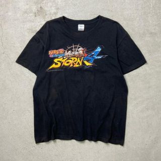 ナルト疾風伝 ナルティメットストーム4 キャラクター ゲーム プリントTシャツ メンズL(Tシャツ/カットソー(半袖/袖なし))