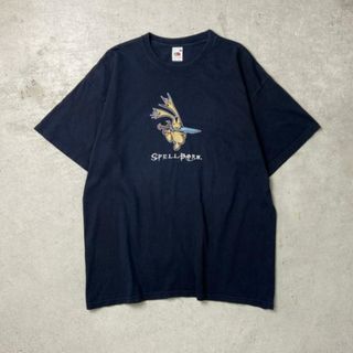 SPELL BORN キャラクター ゲーム プリントTシャツ メンズXL(Tシャツ/カットソー(半袖/袖なし))