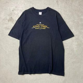 90年代 STAR TREK FACT FILES ムービープリントTシャツ メンズL相当(Tシャツ/カットソー(半袖/袖なし))