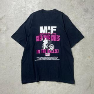 90年代 MEN IN FROCKS エロ パロディプリントTシャツ メンズL相当(Tシャツ/カットソー(半袖/袖なし))