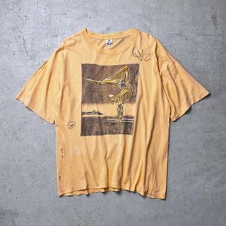 90年代 BOOTLEG Gianni Versace アート ハンドペイントTシャツ メンズ2XL(Tシャツ/カットソー(半袖/袖なし))