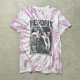 Jimi Hendrix ジミ・ヘンドリックス アーティストTシャツ バンドTシャツ タイダイ メンズM レディース(Tシャツ/カットソー(半袖/袖なし))