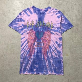 DEF LEPPARD デフレパード アーティストTシャツ バンドTシャツ タイダイ メンズS レディース(Tシャツ/カットソー(半袖/袖なし))