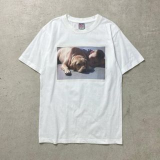 00年代 UNKNOWN 愛犬 ドッグ 犬 フォトプリントTシャツ メンズS(Tシャツ/カットソー(半袖/袖なし))