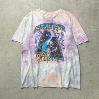 DEF LEPPARD デフ・レパード タイダイ染め バンドTシャツ バンT メンズXL(Tシャツ/カットソー(半袖/袖なし))