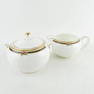 ウェッジウッド(WEDGWOOD)の美品 WEDGWOOD ウェッジウッド クリオ クリーマーL&シュガーポット 2点 セット ミルク ジャグ 砂糖 SU6573J (その他)