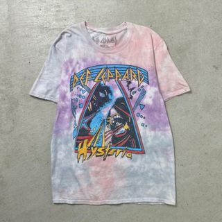 DEF LEPPARD デフ・レパード タイダイ染め バンドTシャツ バンT メンズM相当(Tシャツ/カットソー(半袖/袖なし))