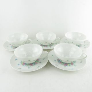 Rosenthal - 美品 Rosenthal ローゼンタール スタジオライン ロマンス ティーカップ＆ソーサー 5客 セット 小花柄 フラワー SU6620J 