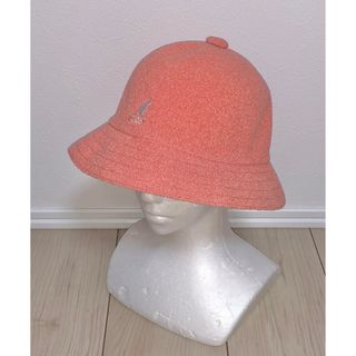 カンゴール(KANGOL)のL 美品 KANGOL メトロハット バケットハット カンゴール ピーチ ピンク(ハット)