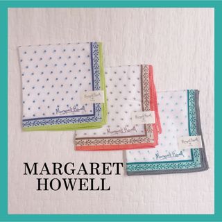 マーガレットハウエル(MARGARET HOWELL)のマーガレットハウエル Margaret Hawell  ハンカチ 3枚セット(ハンカチ)