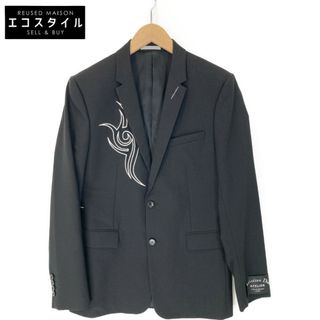 ディオールオム(DIOR HOMME)のディオール オム 18AW ブラック 833C255W2831 トライバルパッチ テーラードジャケット 46(その他)