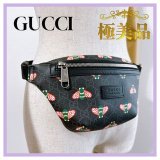 グッチ(Gucci)のグッチ　スプリームGG ハチ　675181ウエストポーチ　ボディバッグ　ビー(ボディーバッグ)