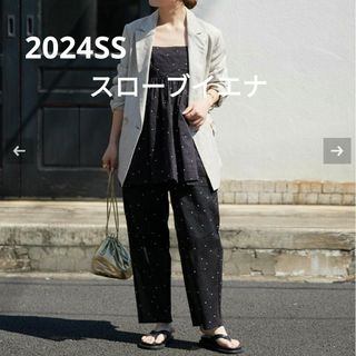 SLOBE IENA - 2024ss 新品未使用タグ付　SLOBE IENAドット刺しゅうパンツ