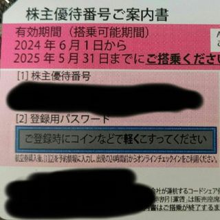 ANA株主優待券枚 1枚1200円　7枚セット