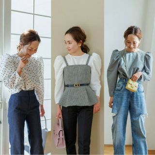 ブルレア BLUELEA ブラウス Puff sleeve blouse(シャツ/ブラウス(長袖/七分))